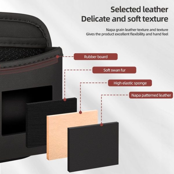 Adhesive Multifunctional Storage Bag for Car Center Console (Black) - Image 3