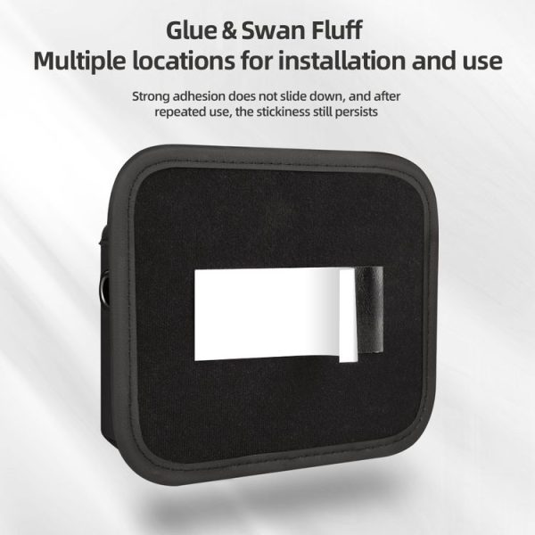 Adhesive Multifunctional Storage Bag for Car Center Console (Black) - Image 5