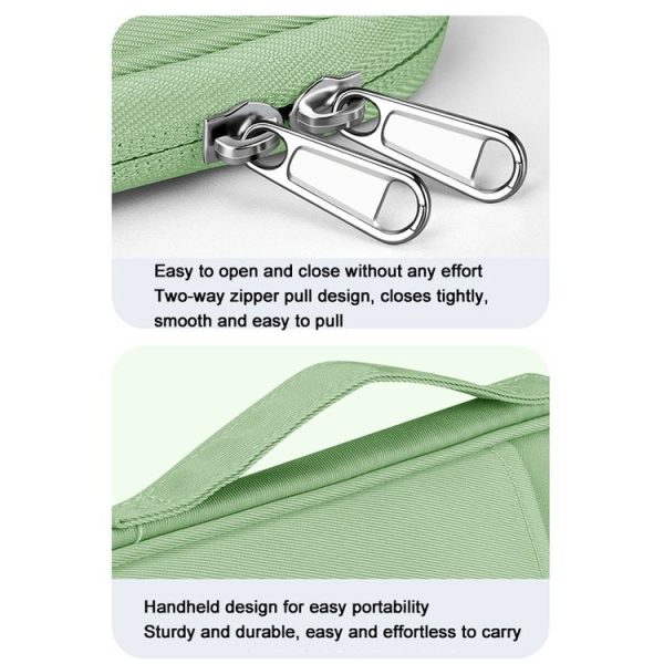 BUBM 13 Inch Tablet Sleeve Bag Laptop Storage Bag Handbag (Black) - Image 7