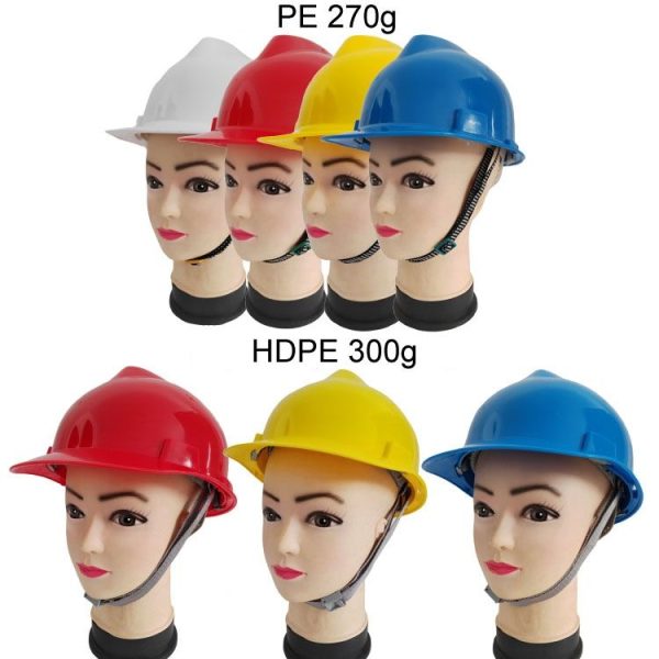 LINDUN 270g PE Safety Helmet Site Mining Construction Helmet Protective Hat (Color Random) - Image 4