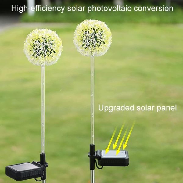 Dandelion Lawn Ground Plug Light Decoration Outdoor Solar LED Garden Lights, Model: Single Head - Image 4