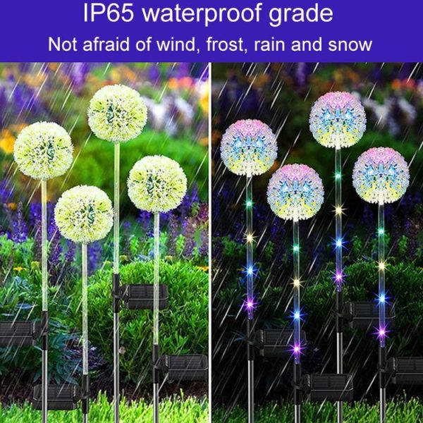 Dandelion Lawn Ground Plug Light Decoration Outdoor Solar LED Garden Lights, Model: Single Head - Image 6