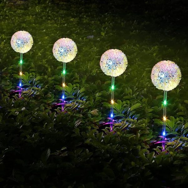 Dandelion Lawn Ground Plug Light Decoration Outdoor Solar LED Garden Lights, Model: Single Head - Image 7