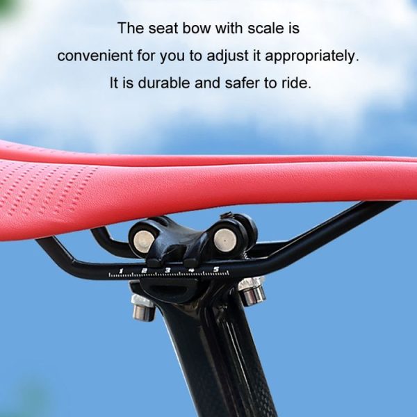 TOSEEK Mountain Bike Saddle Road Bicycle Seat Accessories, Color: Black - Image 6