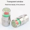 4pcs / Set Vehicle Tire Valve Caps High Precision Tire Pressure Monitoring Warning Cap, Model: Plastic Core - Image 4