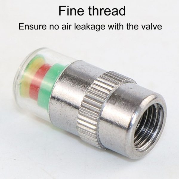 4pcs / Set Vehicle Tire Valve Caps High Precision Tire Pressure Monitoring Warning Cap, Model: Plastic Core - Image 5