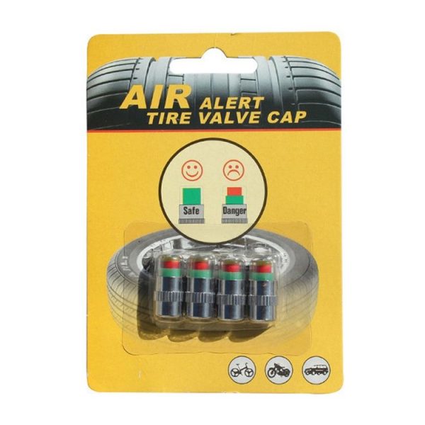 4pcs / Set Vehicle Tire Valve Caps High Precision Tire Pressure Monitoring Warning Cap, Model: Plastic Core - Image 8