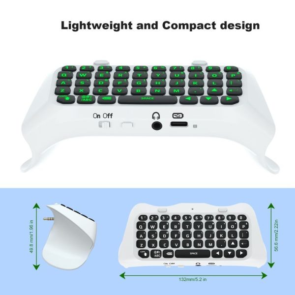 PS5 JYS-P5172 Gamepad Wireless Bluetooth External Keyboard, Without Gamepad (Black) - Image 3