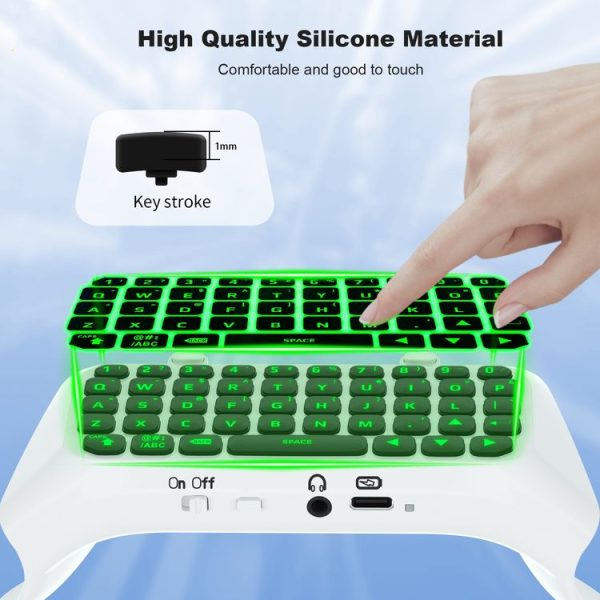 PS5 JYS-P5172 Gamepad Wireless Bluetooth External Keyboard, Without Gamepad (Black) - Image 7