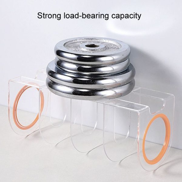 Book Riser Stand Desktop Book Storage Shelf Student Transparent Book Holder (White Ring) - Image 6