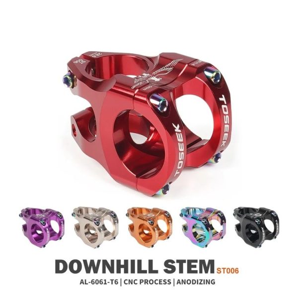 TOSEEK 35mm Aluminum Alloy Stem Bicycle Modification Accessories, Color: Orange - Image 2