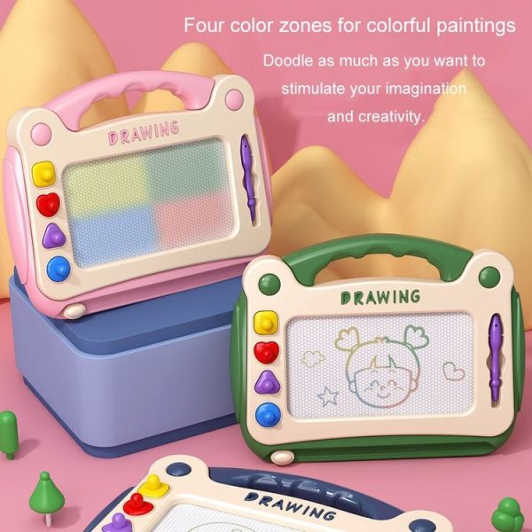 Children Drawing Board Magnetic Writing Board Colorful Baby Doodle Board Toy, Color: Small Blue - Image 4