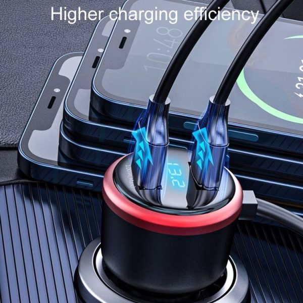 Vehicle Mini Fast Charging Charger Car One To Three Cigarette Lighter, Model: Regular Version - Image 10