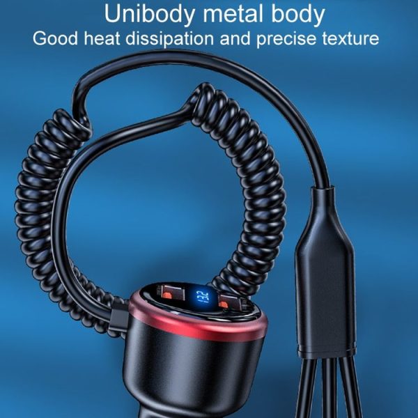 Vehicle Mini Fast Charging Charger Car One To Three Cigarette Lighter, Model: Regular Version - Image 5