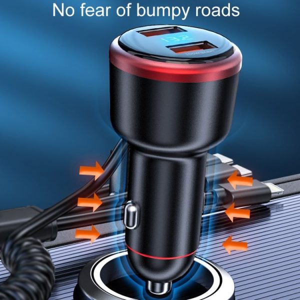 Vehicle Mini Fast Charging Charger Car One To Three Cigarette Lighter, Model: Regular Version - Image 9