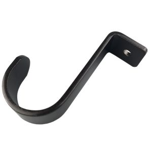 Curtain Roman Rod Top Installation Bracket Curtain Mounting Base Trays Accessories (Black)