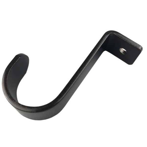 Curtain Roman Rod Top Installation Bracket Curtain Mounting Base Trays Accessories (Black)