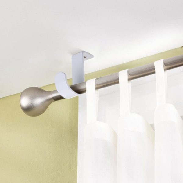 Curtain Roman Rod Top Installation Bracket Curtain Mounting Base Trays Accessories (Black) - Image 7