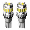 2pcs T10 3030+4014 18LED Constant Current Decoder Indicator Light Reversing Light (White)