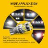 2pcs T10 3030+4014 18LED Constant Current Decoder Indicator Light Reversing Light (White) - Image 6