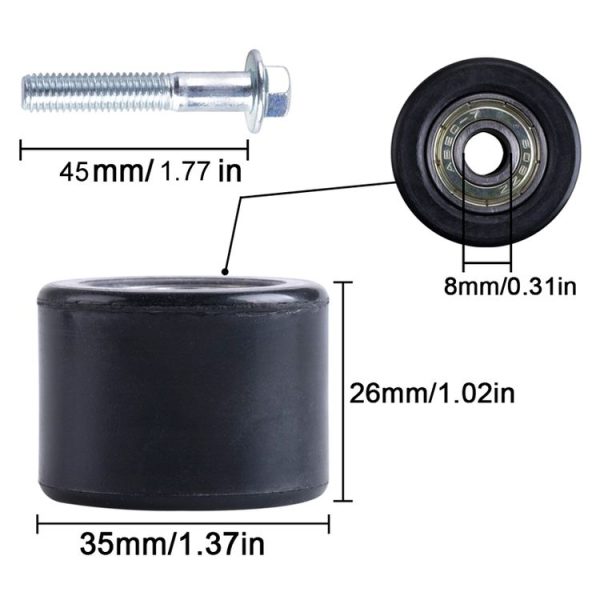 Yamaha YFZ 350 Banshee 8mm Chain Tensioner Roller - Image 4
