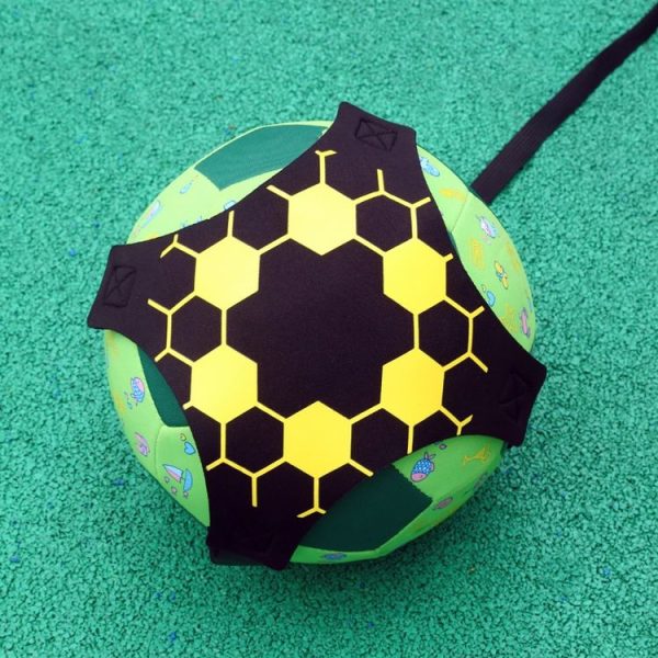 Soccer Kick Trainer Solo Football Training Aid with Adjustable Belt Training Juggle Band (Hexagonal) - Image 5