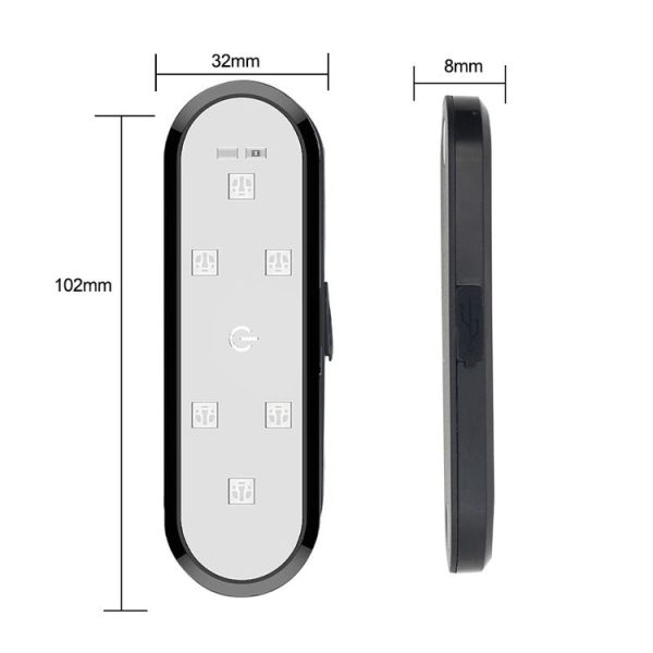 Car Universal Wiring Free Warning Lights Night Anti-Collision And Anti-Tailgating Lamp (Colorful) - Image 3