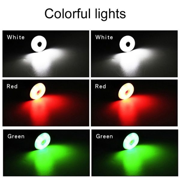 2pcs 23mm Motorcycle Eagle Eye Light Reverse Rearview Mirror Spotlight (White) - Image 5