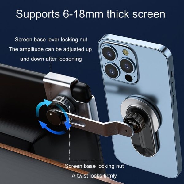 Car Wireless Charging Mobile Phone Holder For Tesla Model 3 and Other Models (Gray) - Image 10