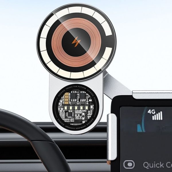 Car Wireless Charging Mobile Phone Holder For Tesla Model 3 and Other Models (Gray) - Image 11