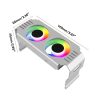 Desktop ARGB Memory Cooler PWM Temperature Control Dual Fan, For DDR / DDR2 / DDR3 / DDR4 / DDR5 (White) - Image 10