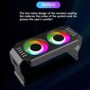 Desktop ARGB Memory Cooler PWM Temperature Control Dual Fan, For DDR / DDR2 / DDR3 / DDR4 / DDR5 (White) - Image 5