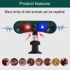 N911W Solar Powered Mouse Repeller Alarm Infrared Sensor Animal Repellent (Green) - Image 6