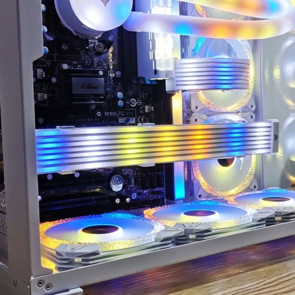 AOSOR AL300 Computer Glow Line ARGB Neon Cable Motherboard Chassis Light Strip Light Board Decoration (White) - Image 3