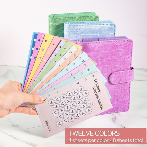 48 Sheets Euro Edition Savings Challenge Trackers A6 Money Saving Budget Planner Cards - Image 4