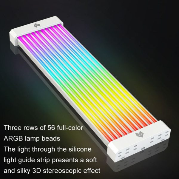 AOSOR Al200 Neon Cable Computer Motherboard Graphics Card Glow Board Power Supply Line Decoration (White) - Image 4