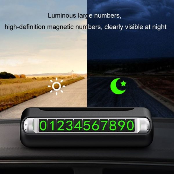 Car Safety Hammer Car Escape Device Temporary Parking Number Plate (4 In 1) - Image 8