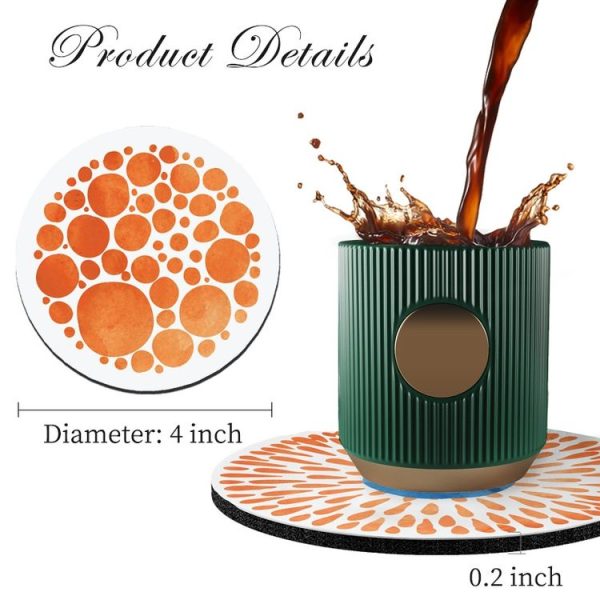 Heat-insulating Coasters Anti-scalding High Temperature Resistant Table Mat, Style: A (10x10cm) - Image 4