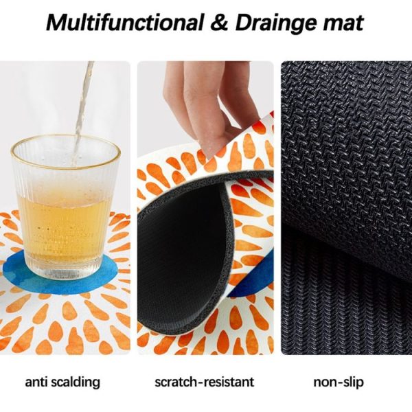 Heat-insulating Coasters Anti-scalding High Temperature Resistant Table Mat, Style: A (10x10cm) - Image 7