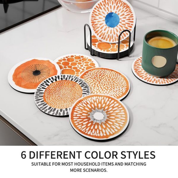 Heat-insulating Coasters Anti-scalding High Temperature Resistant Table Mat, Style: A (10x10cm) - Image 8