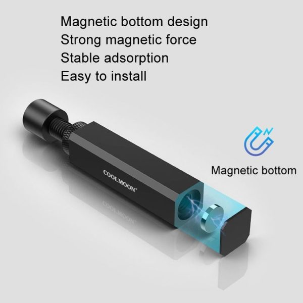COOLMOON Graphics Card Stand Desktop Computer Graphics Card Vertical Top Support Bracket Screw Telescopic Support Rods, Adjustable Height: 2.8-5cm (Black) - Image 6