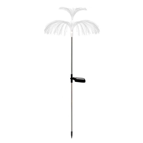 Solar Fiber Optic Light Double Layer Jellyfish Light LED Outdoor Garden Decoration Atmosphere Lamp, Style: Basic Model