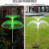 Solar Fiber Optic Light Double Layer Jellyfish Light LED Outdoor Garden Decoration Atmosphere Lamp, Style: Basic Model - Image 8
