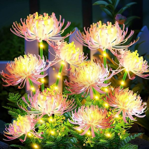 Solar Garden Decorative Lights LED Outdoor Glowing Petals Waterproof Ground Plug Ambient Lights (Flowers) - Image 11