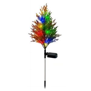 Solar Ground Lamp LED Garden Decorative Landscape Lights Villa Lawn Lights (Christmas Tree)