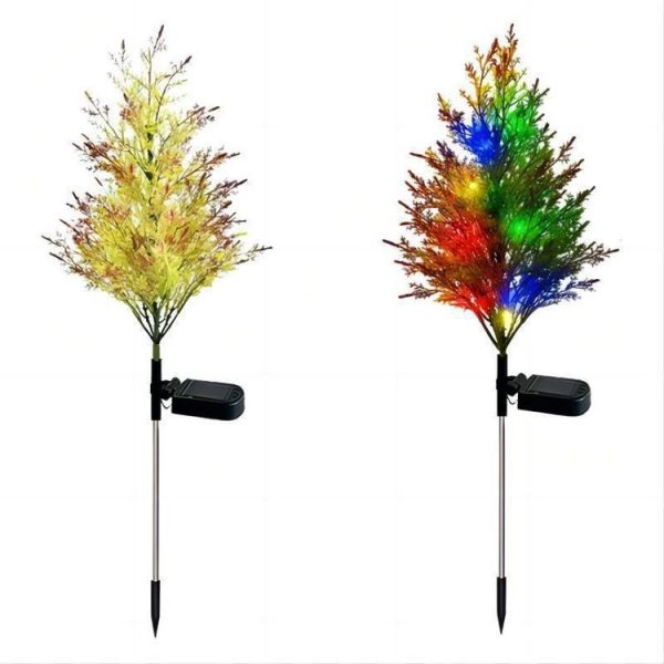 Solar Ground Lamp LED Garden Decorative Landscape Lights Villa Lawn Lights (Christmas Tree) - Image 3
