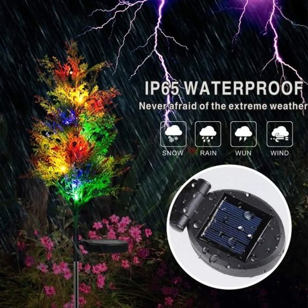 Solar Ground Lamp LED Garden Decorative Landscape Lights Villa Lawn Lights (Christmas Tree) - Image 7