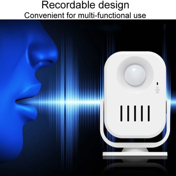 N911P Intelligent Infrared Sensor Recordable Doorbell Welcome Voice Prompt Loudspeaker - Image 8
