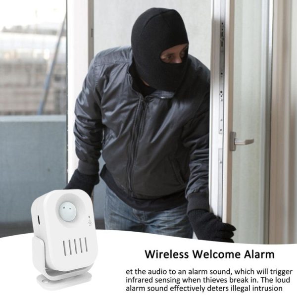 N911P Intelligent Infrared Sensor Recordable Doorbell Welcome Voice Prompt Loudspeaker - Image 9