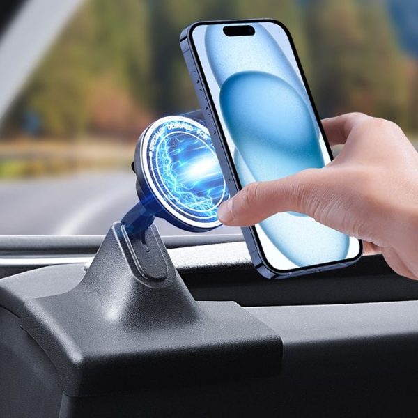 2024 Tesla Model 3 Left-hand Drive Air Outlet Magnetic Car Phone Holder (Dashboard Base) - Image 7